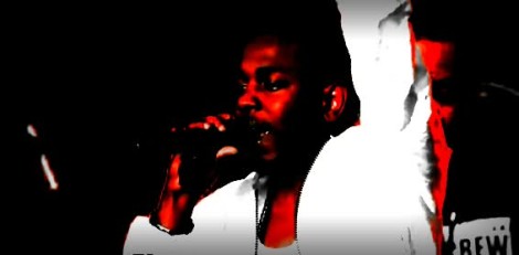 Kendrick Lamar performing Poetic Justice live on stage on US show Jimmy Kimmel Live